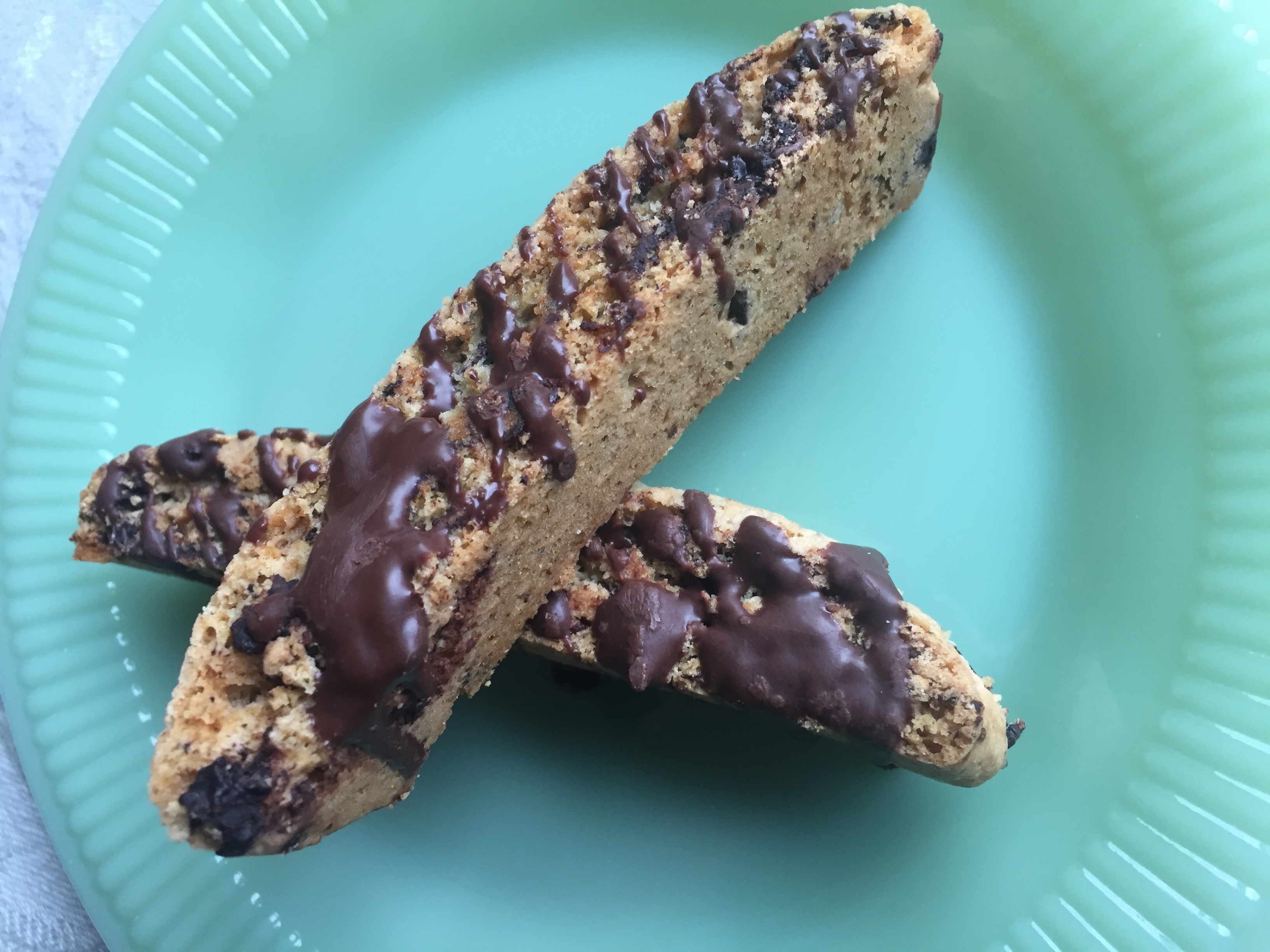 Dark Chocolate Tart Dried Cherry Biscotti